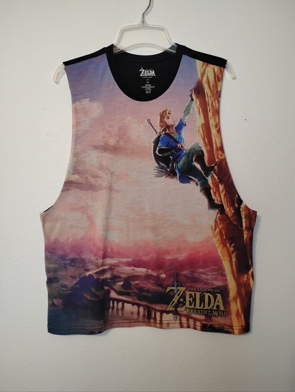 Legend of Zelda Breath of the Wild Low Cut Sleeve Tank Top (2017)